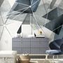 Modern Geometric Triangle Art Wallpaper Mural