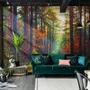 Red Forest Autumn Wallpaper Mural