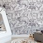 Papier peint dessin animal nordique enfants