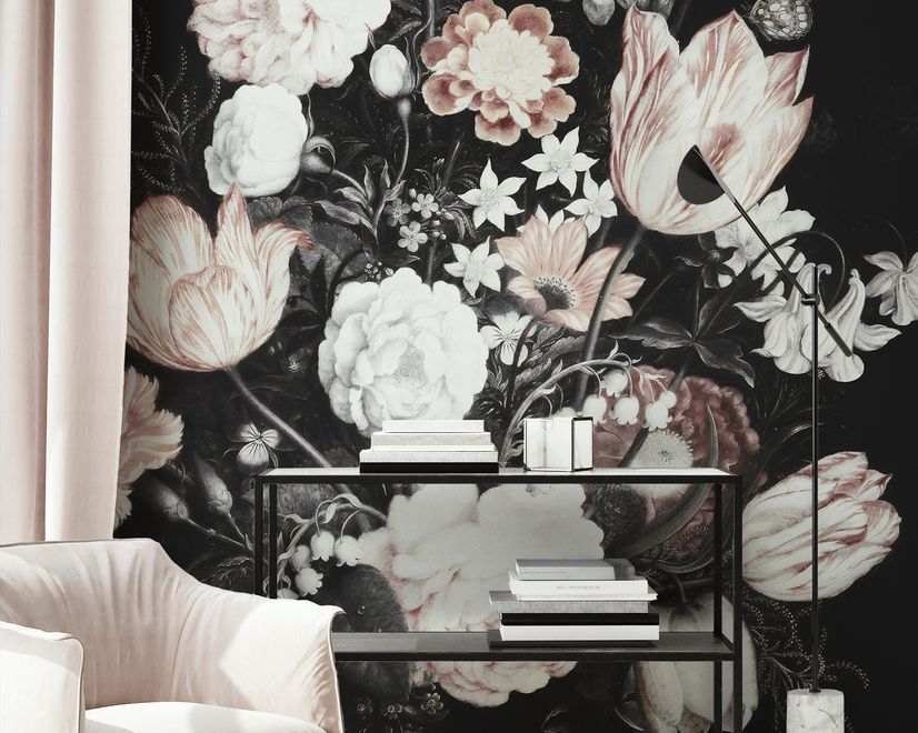Dutch Floral Bouqet Wallpaper Mural