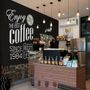 Coffee Mocha Typography Wallpaper Mural