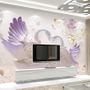 3D Embossed Look Swan Wallpaper Mural