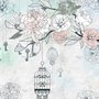 Hanging Keys on Floral Tree Wallpaper Mural