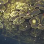 Dark Floral of Yellow Light Wallpaper Mural