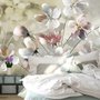 Papier peint panoramique floral pastel à l'huile