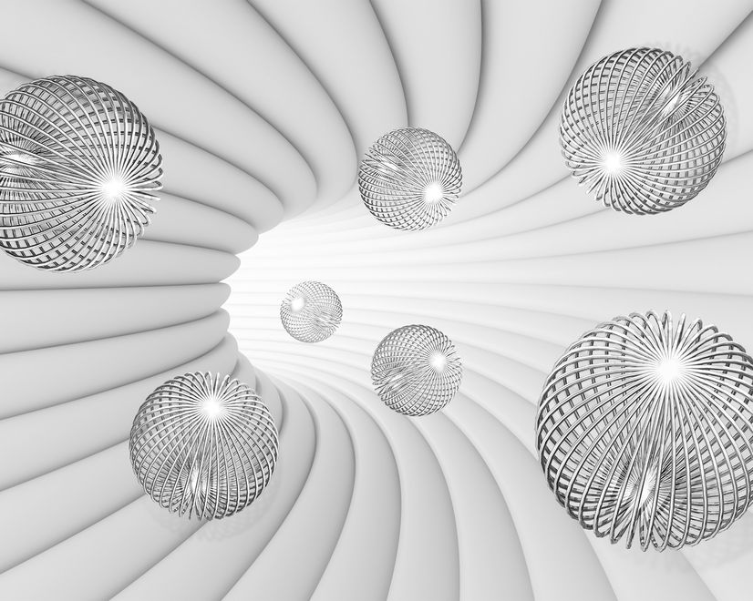 3D-Look Abstrakte Spiral Fototapete