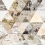 Geometric Trigon with Forest Pattern Wallpaper Mural