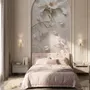 3D Look Florals with Pearls Lux Flowers Wallpaper Mural