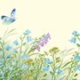 Purple Floral Garden Wallpaper Mural