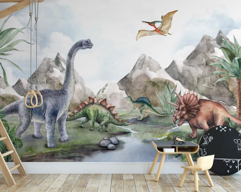 Kids Softs Dinosaur Jurassic World Wallpaper Mural