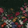 Elegant Tropical Botanical Floral and Leopard Wallpaper 