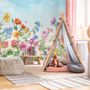 Cute Kids Nursery Floral Garden Wallpaper Mural