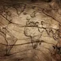 Vintage Wood World Map Wallpaper Mural