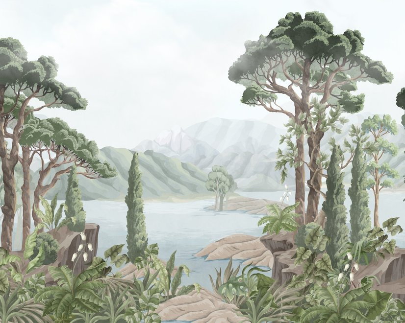 Rainforest Nature Tree Landscape Wallpaper Mural
