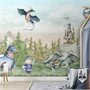 Kids Dragons Fairytale Cute Prince and Princess Wallpaper Mural