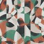 Modern Abstract Art with Retro Colorful Geometric Wallpaper Mural