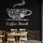 Coffee Mocha Typography Wallpaper Mural