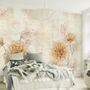 Vintage Dahlia Flower Wallpaper Mural