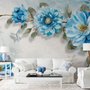 Aquarell Bohemian Blumen Fototapete