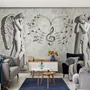 Sophisticated Angel Sculpture Wallpaper Mural