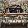 Retro Classic Car with Graffiti Wallpaper Mural
