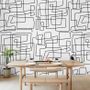 Minimalist Geometric Line Wallpaper Mural