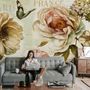 Vintage Hydrangea Wallpaper Mural