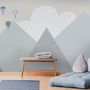 Cartoon Mountainscape Wallpaper Mural