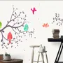 Kids Cartoon Tree with Colorful Singing Birds Wallpaper Mural