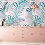 Tropische Pink Exotic Bunte Palmblatt Fototapete