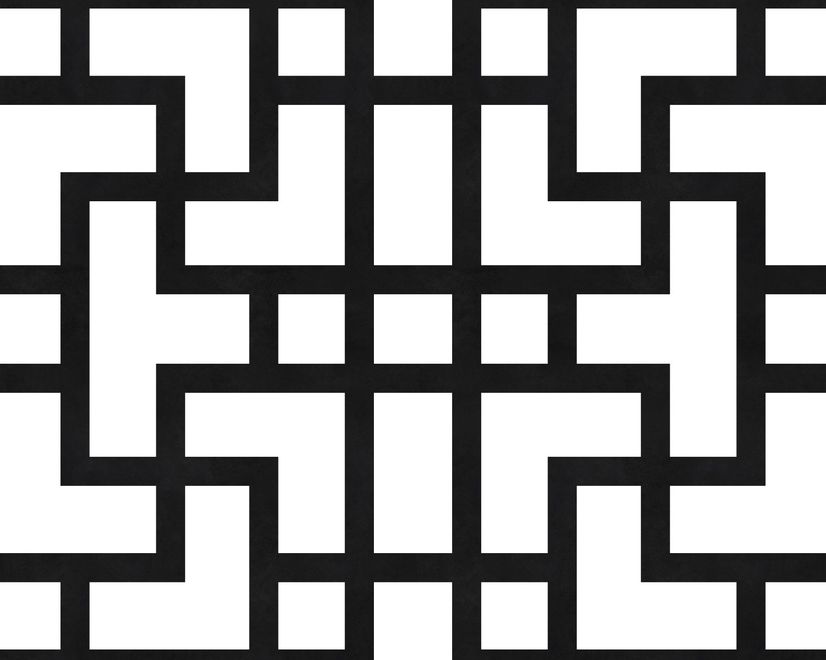 Modern Geometric Maze Wallpaper - STYLE 2
