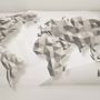3D Look Geometric World Map Wallpaper Mural