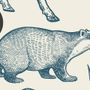 Nordic Animal Drawing for Kids Wallpaper Mural