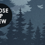 Misty Forest Landscape and Horned Deer Wallpaper Mural