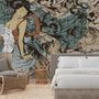 Retro Japanese Artistic Girl Wallpaper Mural