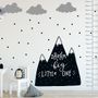 Kinder Schwarze Berge und Dunkler Mond Wandtattoo