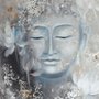Papier peint art floral bouddha vintage avec lotus