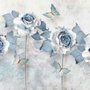 Sanfte Blaue Blumen Fototapete