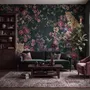 Dark Leopard Floral Garden Botanical Wallpaper Mural