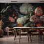 Dark Floral Dutch Bouquet with Tulips Wallpaper Mural