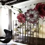 Watercolor Red Rose and Anemone Floral Bouqets Wall Decal Sticker