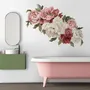 Soft Red Peony Floral Wall Decal Sticker