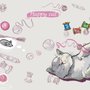 Fototapete Glückliche Katze für Kinder