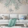 Hanging Soft Leaves Art Wallpaper Mural