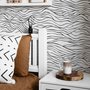 Black and White Minimalistic Abstract Line Art Wallpaper