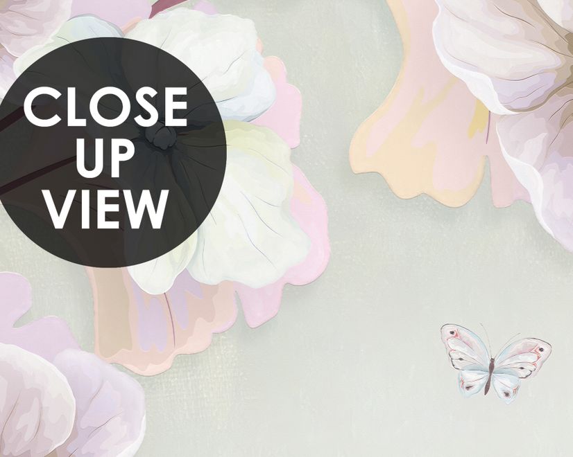 Watercolor Soft Flower Wallpaper Mural