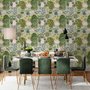 Watercolor Citrus Trees and Floral Brach Wallpaper Mural