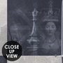 Monochrome Medieval Chessboard Historical Wallpaper Mural