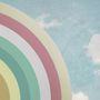Kids Watercolor Sky and Rainbow Wallpaper Mural