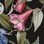 Botanische Blumen Fototapete mit Vögeln